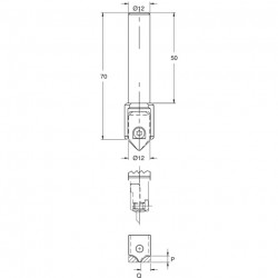 Leman Porte-Outils Rainures Decoratives CNC Queue 12.5 mm, Leman Kobleo