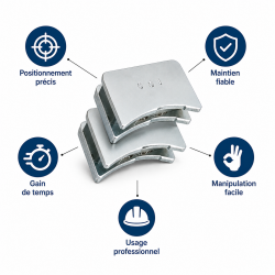 Leman 2 Positionneurs Magnet. Fers D120 LEMAN Kobleo