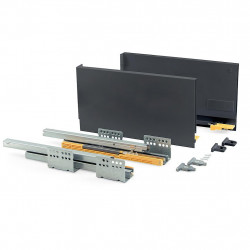 Emuca Kit tiroir cuisine Concept H185mm prof 400mm fermeture amortie Acier G Kobleo