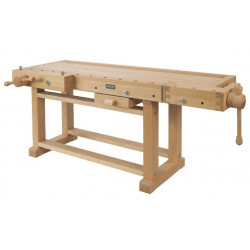 Ramia Etabli bois PRO haut gamme (bois hêtre massif) 2120x790x870 mm PREMIUM Kobleo