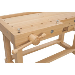 Ramia Etabli bois PRO haut gamme (bois hêtre massif) 2120x790x870 mm PREMIUM Kobleo