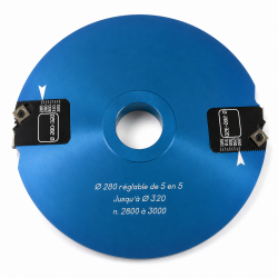 Leman Porte-Outils Multi-Tenons Alesage 50 mm Pro, Leman Kobleo