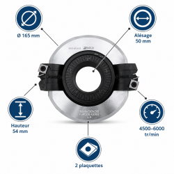 Leman Porte-Outils Toupie D165 Al50 H54 LEMAN Kobleo