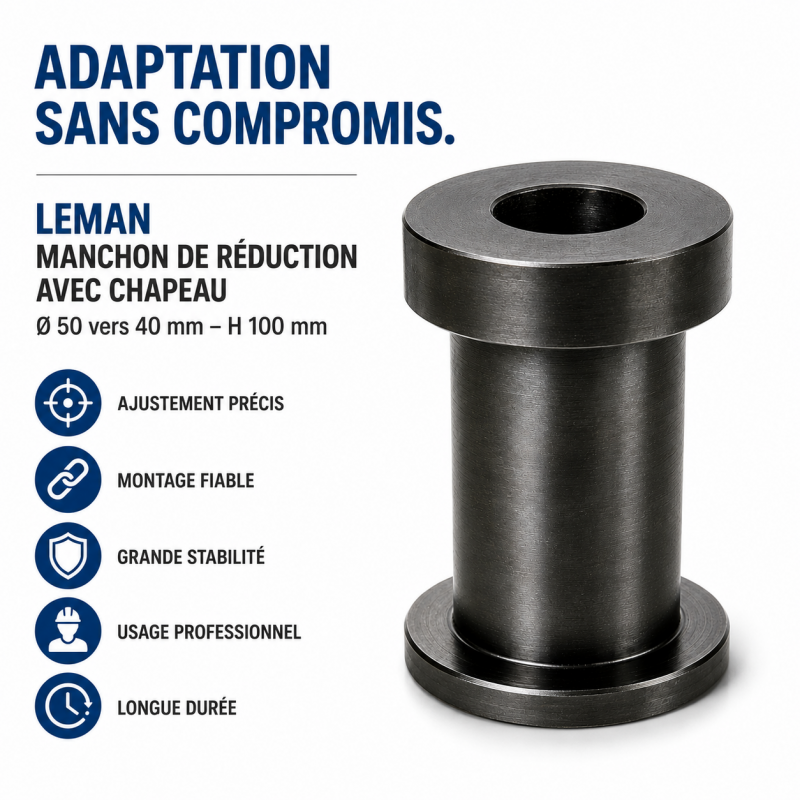 Leman Manchon Reduction D. 50 vers 40 mm Ht. 100 mm, Leman Kobleo
