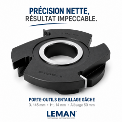 Leman Porte-Outils Entaillage Gache D. 145 mm Pro, Leman Kobleo