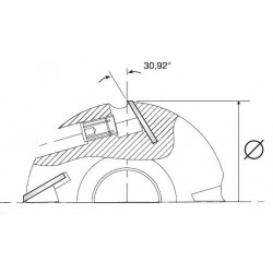 Leman Porte-Outils a Raboter D. 125 mm Ht. 130 mm Pro, Leman Kobleo