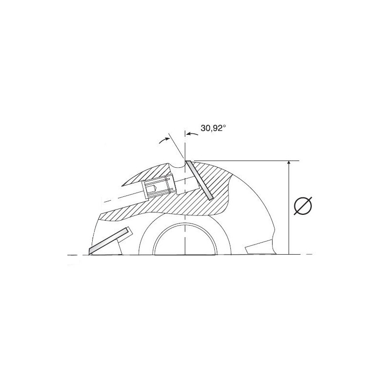 Leman Porte-Outils a Raboter D. 125 mm Ht. 130 mm Pro, Leman Kobleo