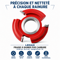 Leman Fraise a Rainer Fixe Carbure D. 140 mm Ep. 6 mm, Leman Kobleo