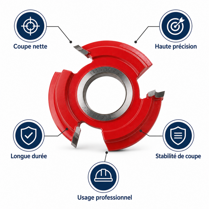 Leman Fraise a Rainer Fixe Carbure D. 140 mm Ep. 10 mm, Leman Kobleo