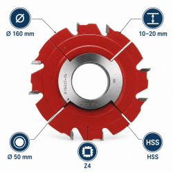 Leman Fraise a Rainer Extensible HSS D. 160 mm Pro, Leman Kobleo