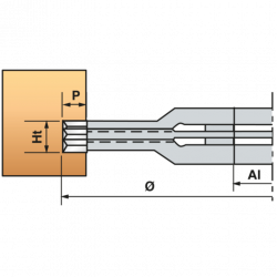 Leman Fraise Complementaire HM D. 160 mm Ht. 10 mm, Leman Kobleo