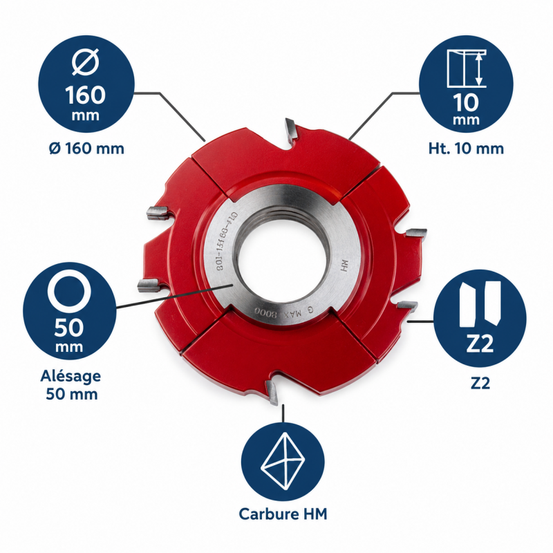 Leman Fraise Complementaire HM D. 160 mm Ht. 10 mm, Leman Kobleo