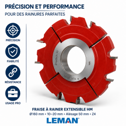 Leman Fraise a Rainer Extensible HM D. 160 mm Pro, Leman Kobleo