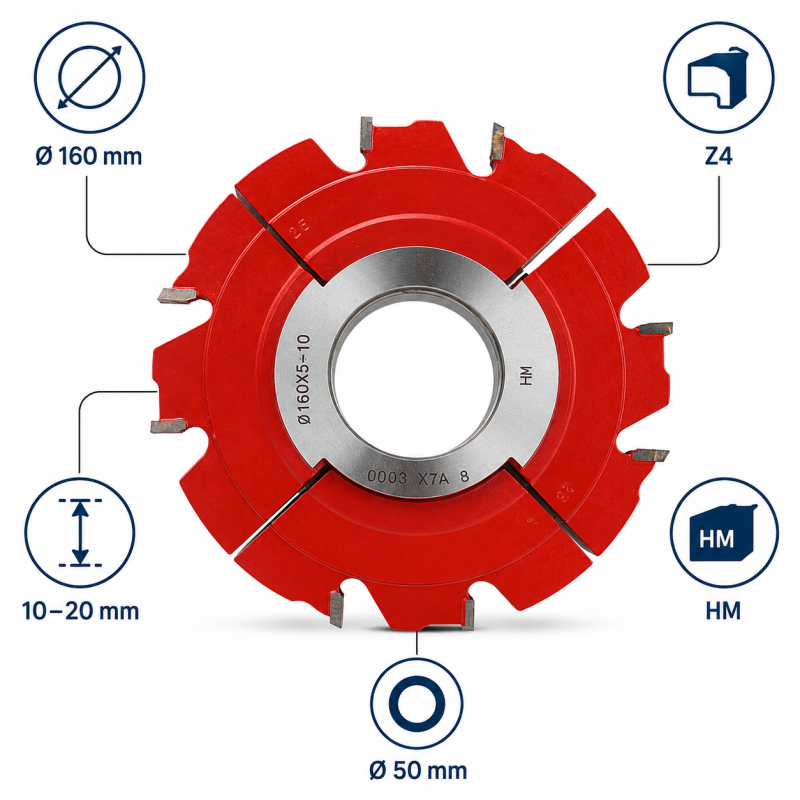 Leman Fraise a Rainer Extensible HM D. 160 mm Pro, Leman Kobleo