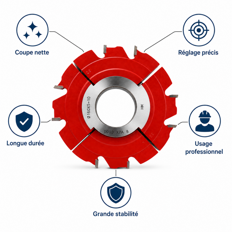 Leman Fraise a Rainer Extensible HM D. 160 mm Pro, Leman Kobleo
