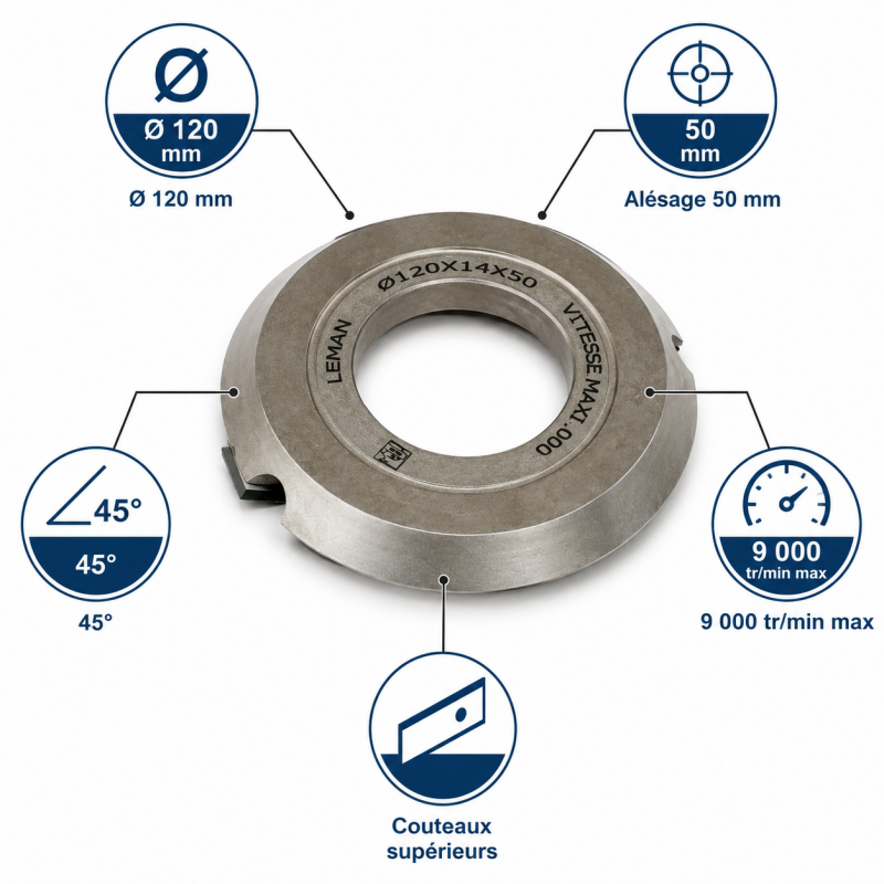 Leman PO Chanfrein 45 D120 Superieurs LEMAN Kobleo