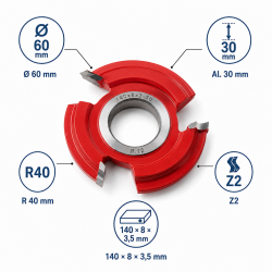 Leman Fraise Quart Rond R40 D60 LEMAN Kobleo