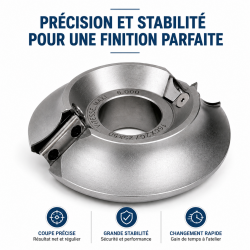 Leman Porte-Outils Quart de Rond R. 12 mm Plaquettes, Leman Kobleo