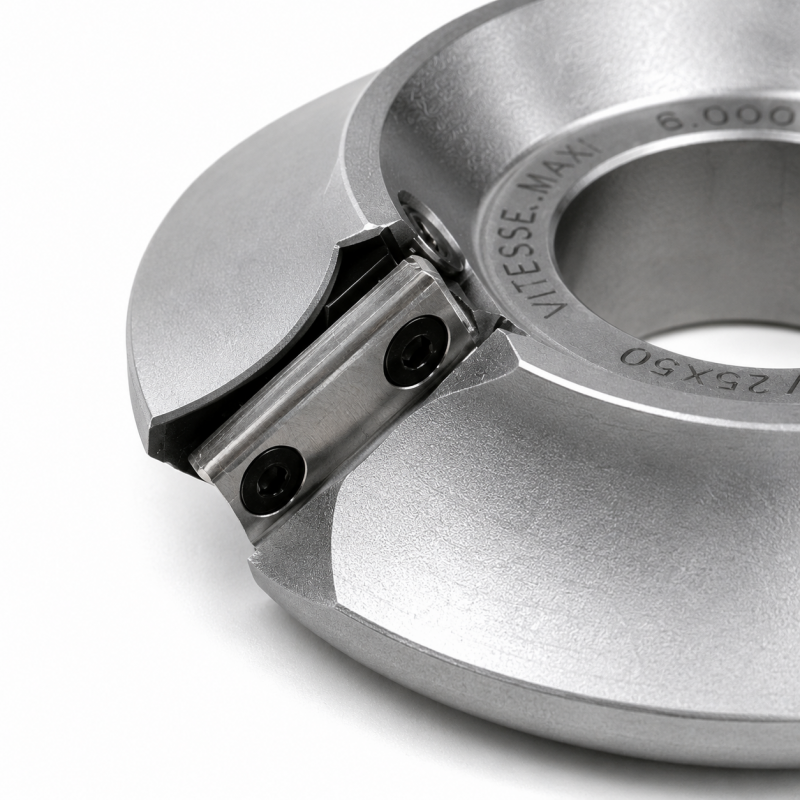 Leman Porte-Outils Quart de Rond R. 12 mm Plaquettes, Leman Kobleo