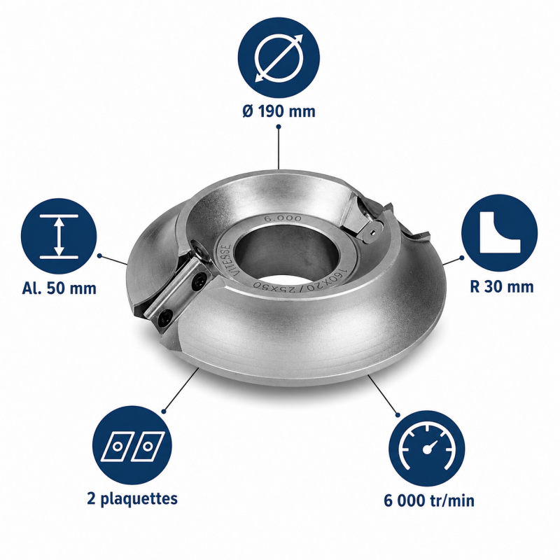 Leman PO Quart Rond R30 D190 LEMAN Kobleo