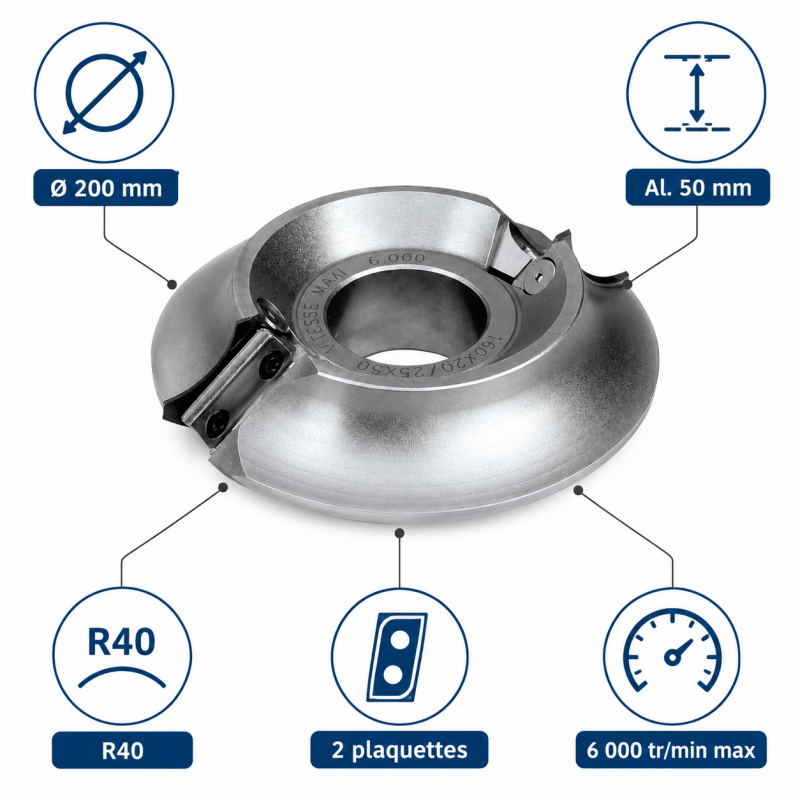 Leman PO Quart Rond R40 D200 LEMAN Kobleo