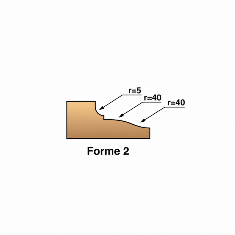 Leman 2 Plaquettes Profil N2 50x16x2 mm LEMAN Kobleo