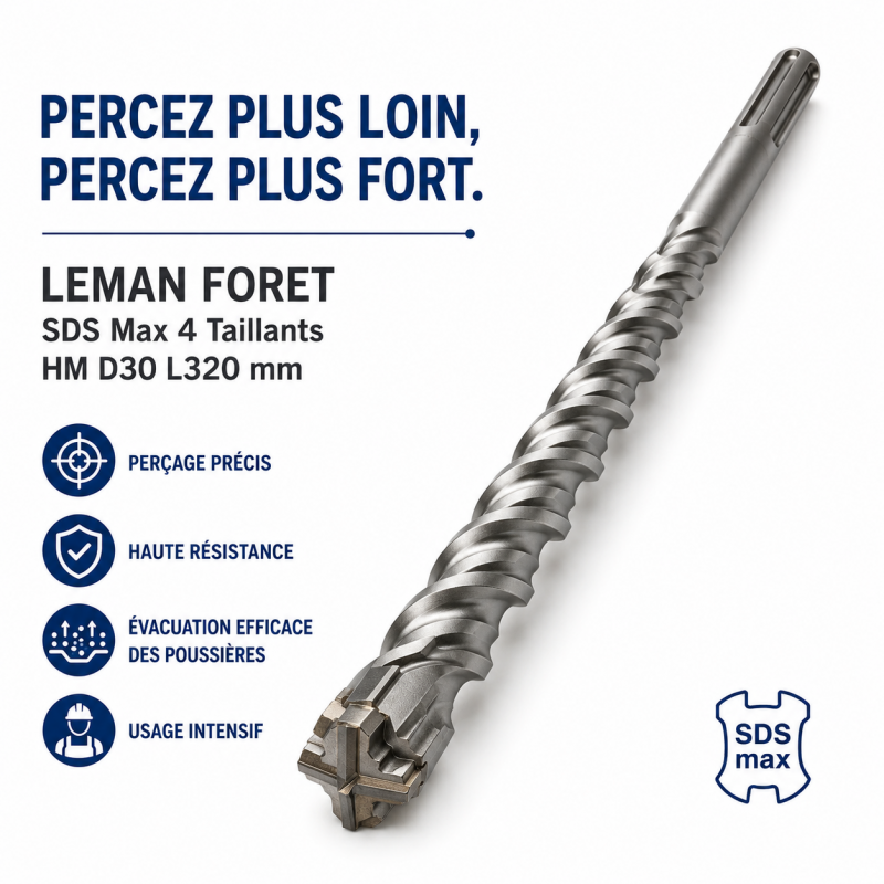 Leman Foret SDS Max 4T D30 L320 LEMAN Kobleo