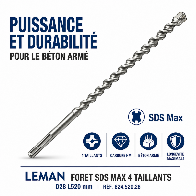Leman Foret SDS Max 4T D28 L520 LEMAN Kobleo