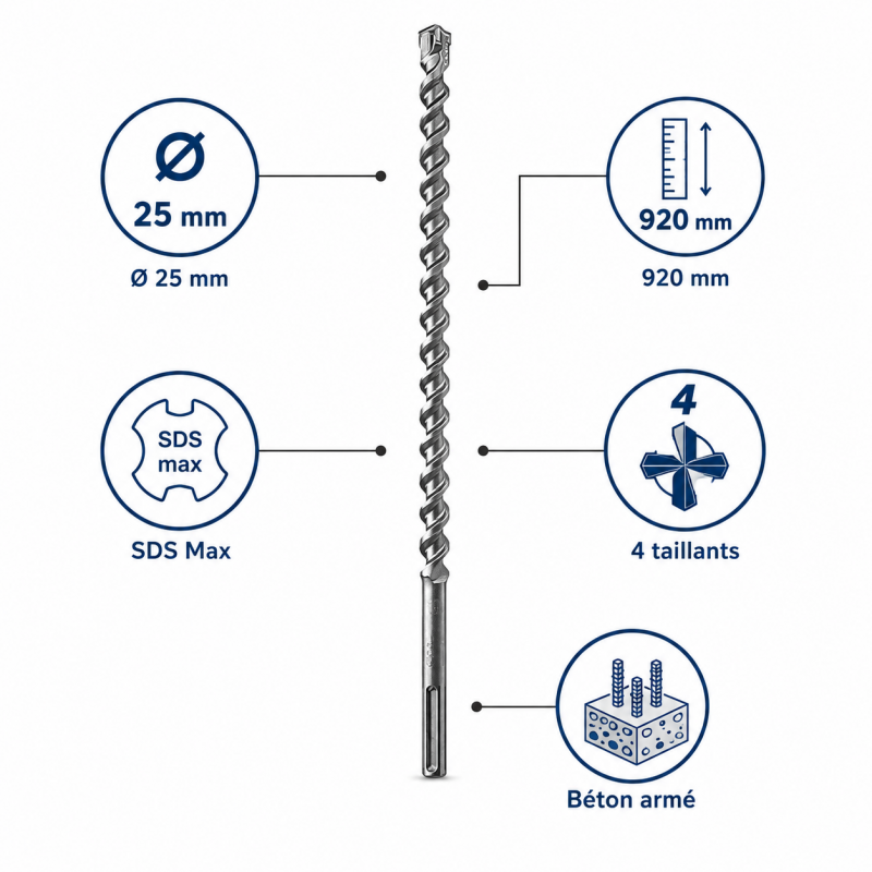 Leman Foret SDS Max 4T D25 L920 LEMAN Kobleo