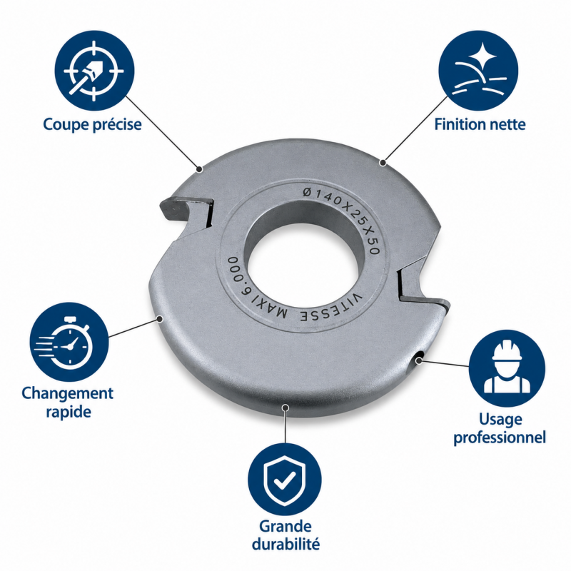 Leman Porte-Outils Conge Plaquettes D. 160 mm R. 20 mm, Leman Kobleo
