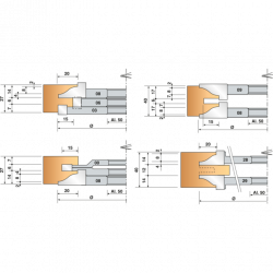 Leman Fraise Profil Contre-Profil N 06 Carbure HM D. 140 mm, Leman Kobleo