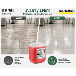 Karcher Detergent en Profondeur FloorPro RM 751 Bidon de 10 L, Karcher Kobleo
