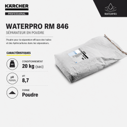 Karcher Separateur WaterPro RM 846 en Poudre Bidon de 20 kg, Karcher Kobleo