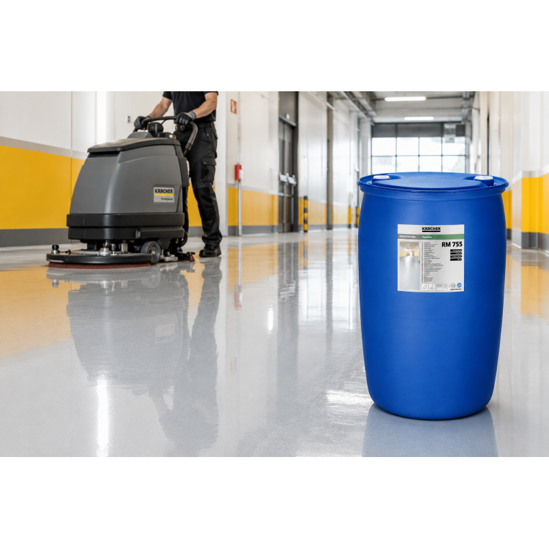 Karcher Nettoyant pour Sol Brillant FloorPro RM 755 Bidon 200 L, Karcher Kobleo
