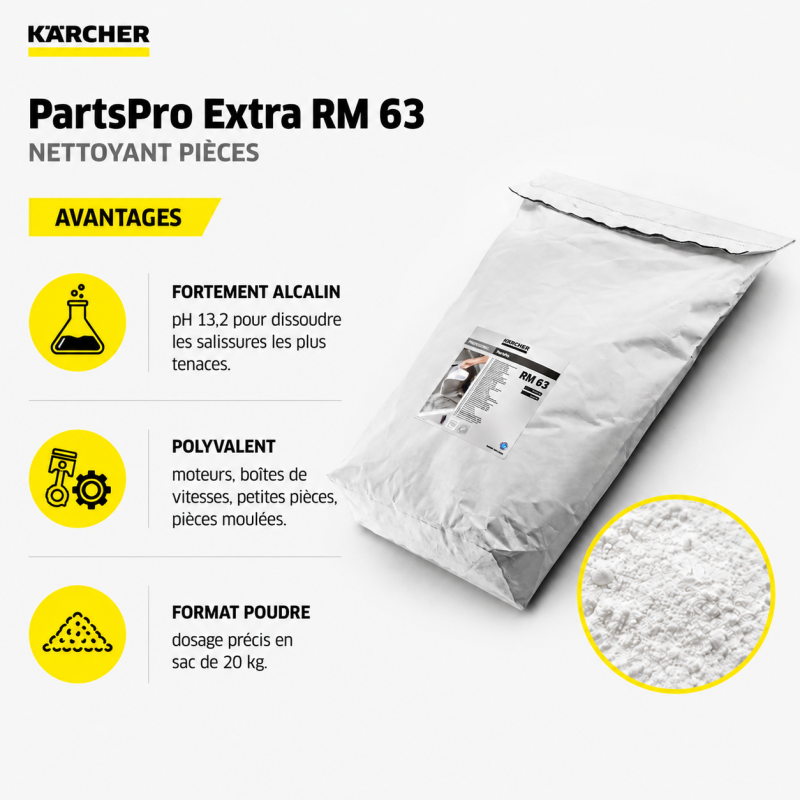Karcher Nettoyant Pieces PartsPro Extra RM 63 Bidon de 20 kg, Karcher Kobleo