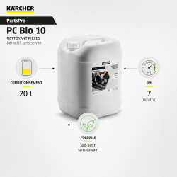 Karcher Nettoyant Pieces PartsPro PC Bio 10 Bidon de 20 L, Karcher Kobleo