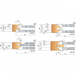 Leman Fraise Profil Contre-Profil N 03 Carbure HM D. 170 mm, Leman Kobleo