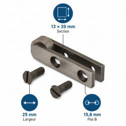 Leman Embout de rechange guide mortaisage Sect. 13x20 L25 LEMAN Kobleo