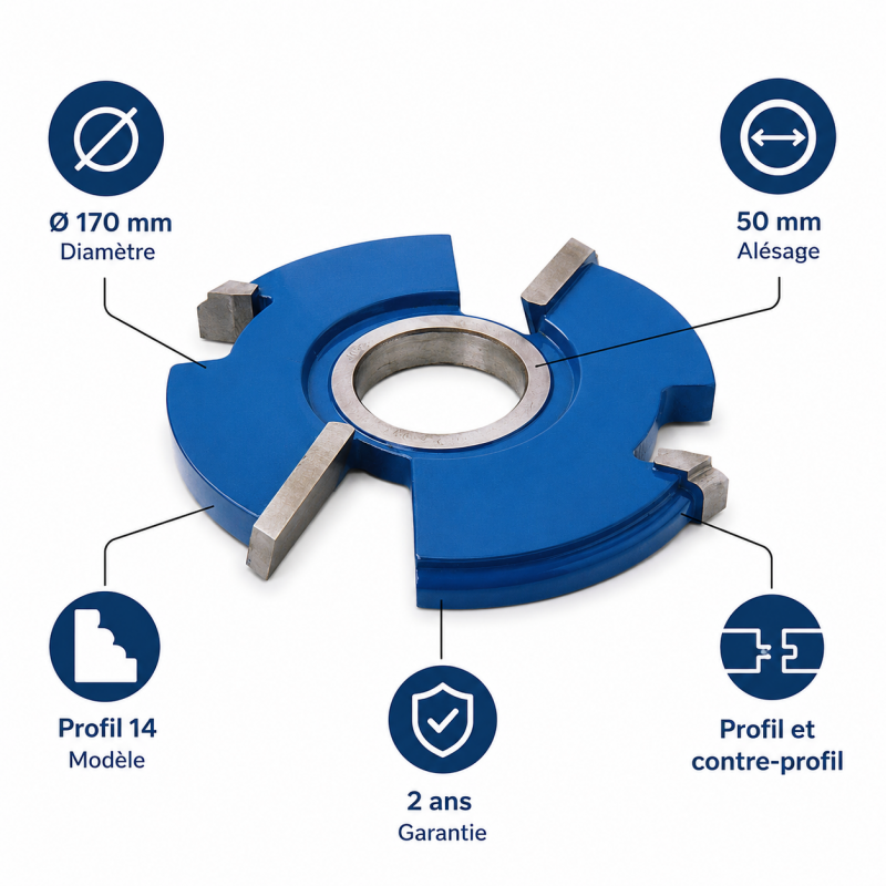 Leman Porte-Outils Profil Contre-Profil N 14 Pro, Leman Kobleo