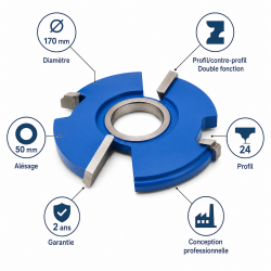 Leman Porte-Outils Profil Contre-Profil N 24 Pro, Leman Kobleo