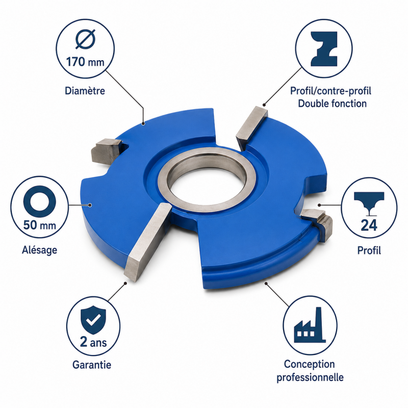 Leman Porte-Outils Profil Contre-Profil N 24 Pro, Leman Kobleo