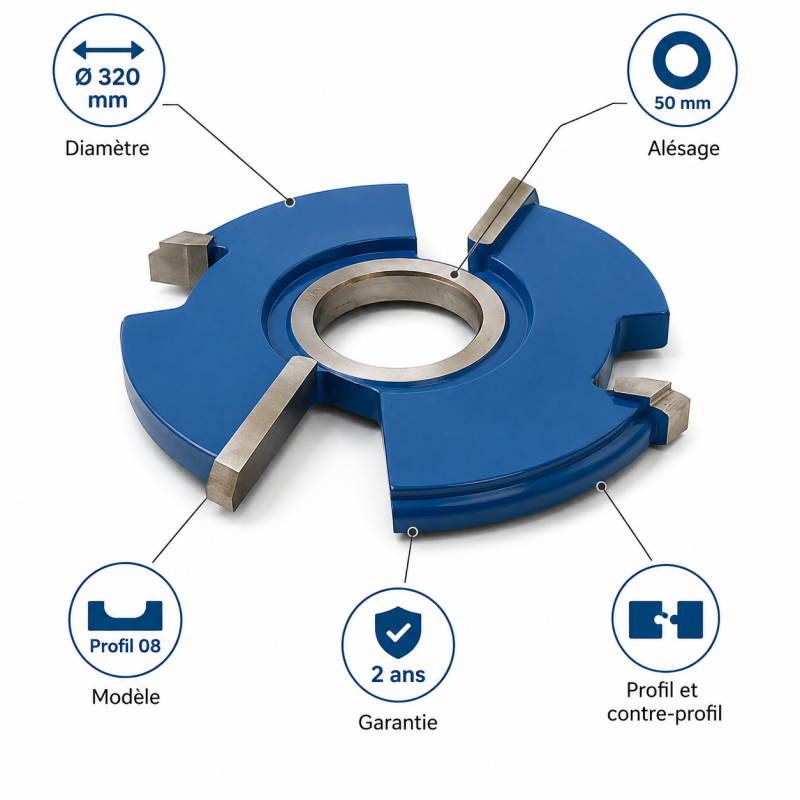 Leman Porte-Outils Profil Contre-Profil N 08 Pro, Leman Kobleo