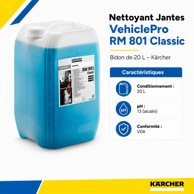 Karcher Nettoyant Jantes VehiclePro RM 801 Classic Bidon de 20 L, Karcher Kobleo