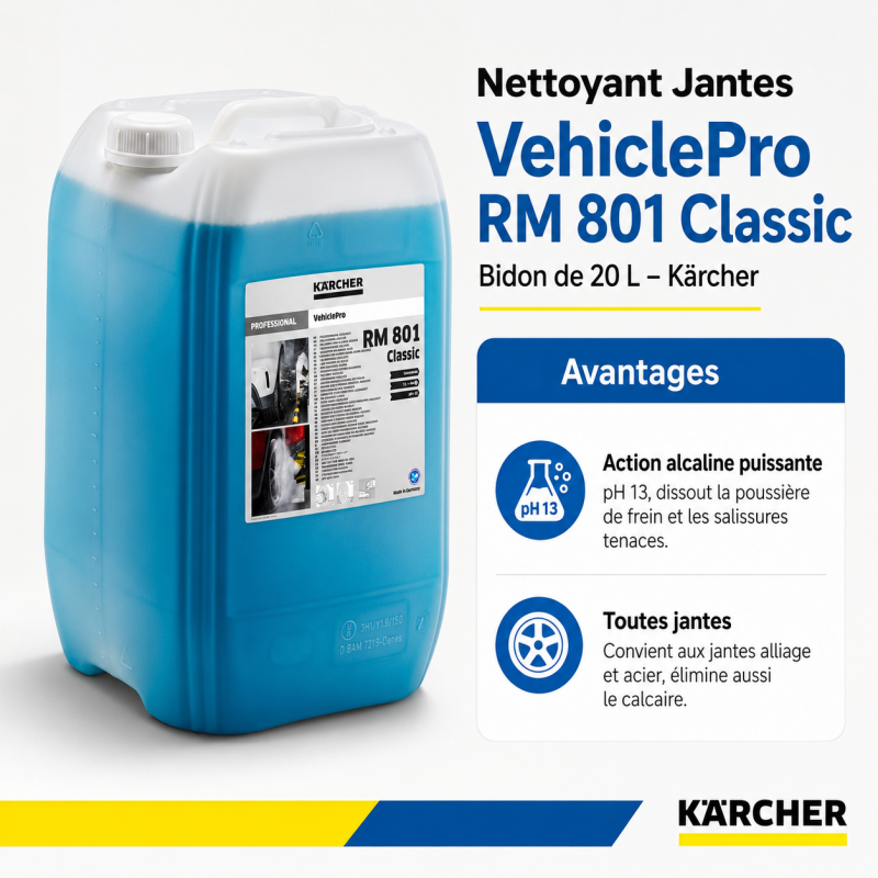 Karcher Nettoyant Jantes VehiclePro RM 801 Classic Bidon de 20 L, Karcher Kobleo
