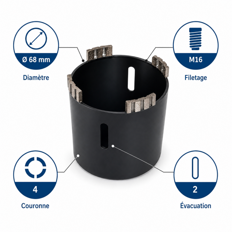 Leman Couronne Diamant Construction D68 LEMAN Kobleo