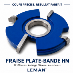 Leman Fraise Plate-Bande HM D. 180 mm Profil E Pro, Leman Kobleo