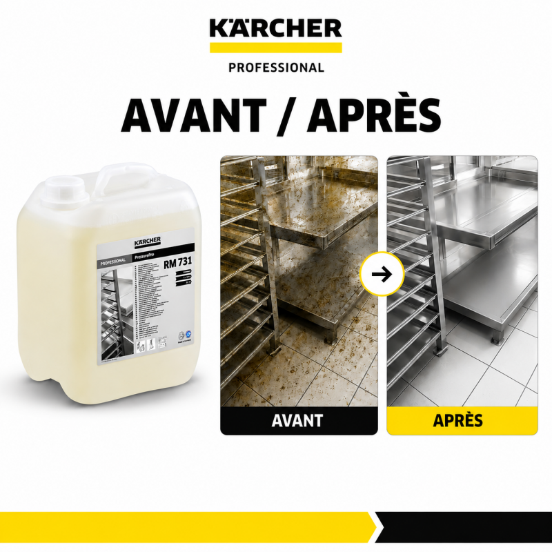 Karcher Dissolvant Graisse et Proteines PressurePro RM 731 5 L, Karcher Kobleo