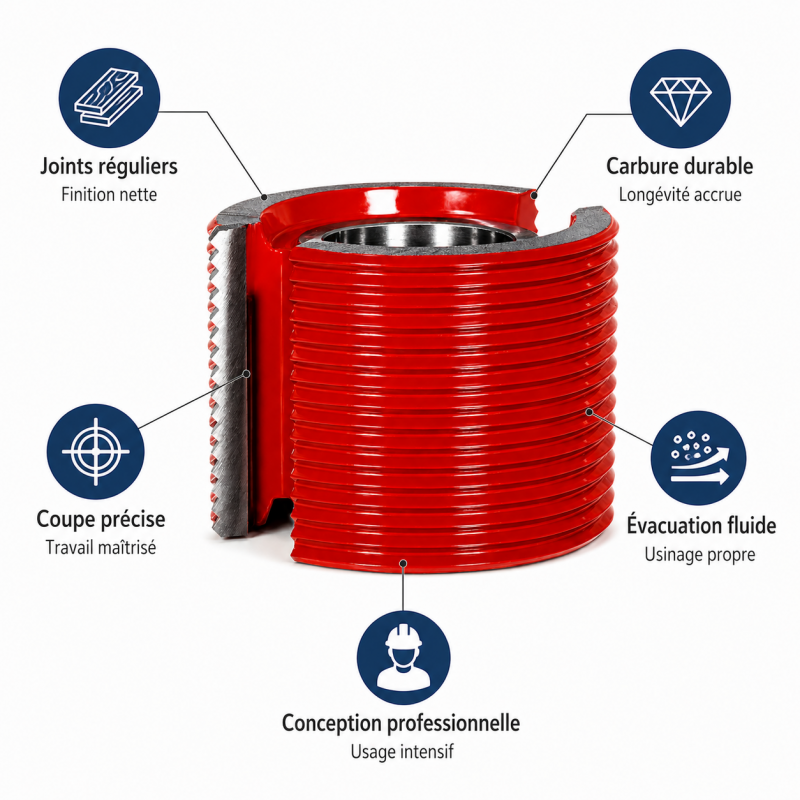 Leman Fraise a Jointer HM D. 120 mm Ht. 80 mm Pro, Leman Kobleo