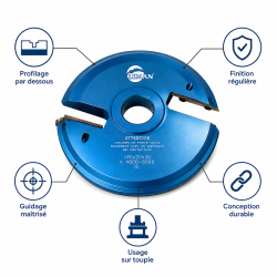 Leman PO Plate-Bande Dessous D160 N LEMAN Kobleo
