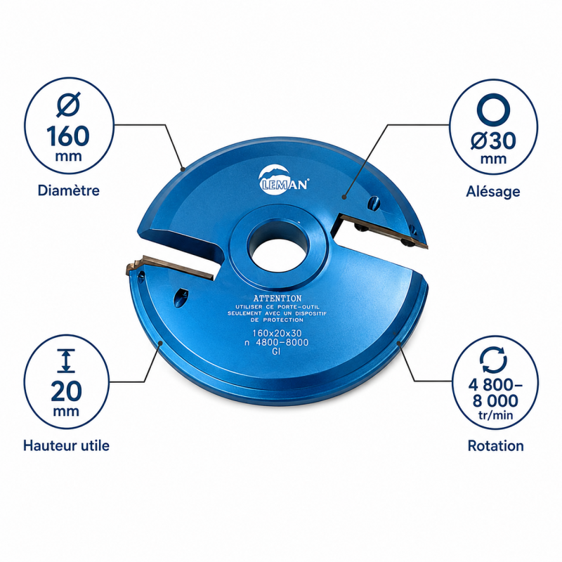 Leman PO Plate-Bande Dessous D160 N LEMAN Kobleo